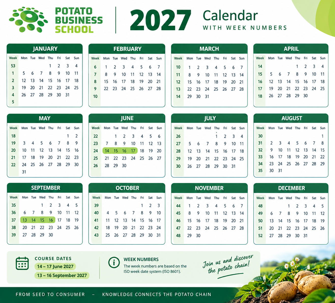 image 1 of New course dates 2027